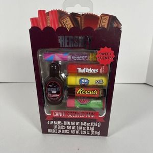 Hershey's Candy Scented Mix Lip Balm & Lip Gloss~ 6 Pack Lip Set ~New